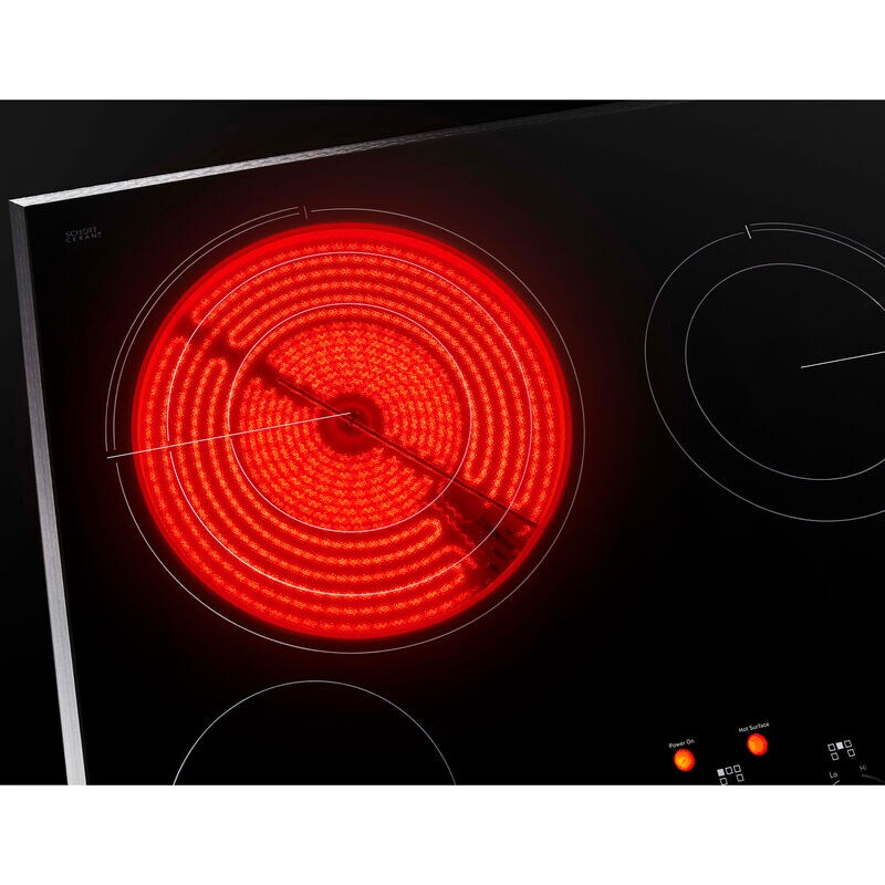 JennAir Oblivian Glass 30 in. 4-Burner Electric Cooktop with Simmer Burner & Power Burner - Stainless Steel, , hires