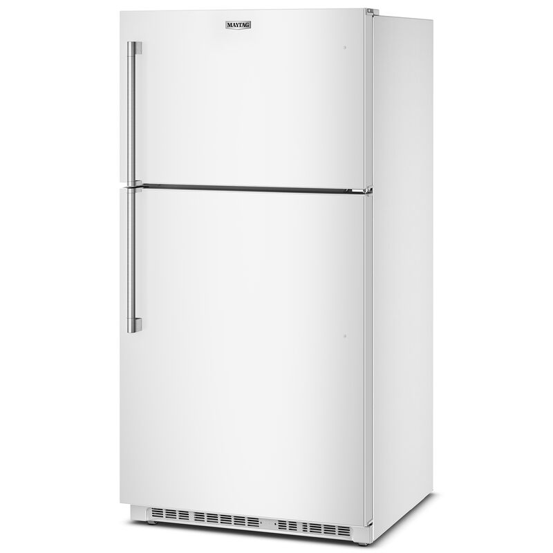 Maytag 33 in. 21.3 cu. ft. Garage-Ready Top Freezer Refrigerator - White, White, hires