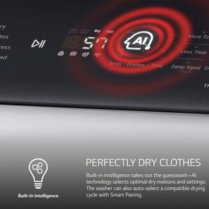 LG 27 in. 7.3 cu. ft. Smart Electric Dryer with EasyLoad Door & AI Sensor Dry - Alpine White, Alpine White, hires