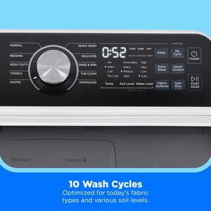 Midea 27 in. 4.5 cu. ft. Smart Top Load Washer - White, , hires