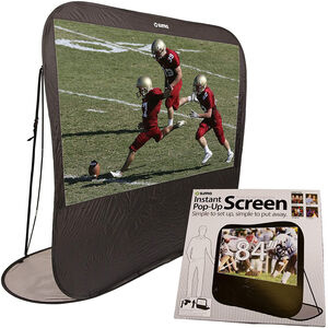 Sima 84" Pop Up Instant Portable Projection Screen - Black, , hires