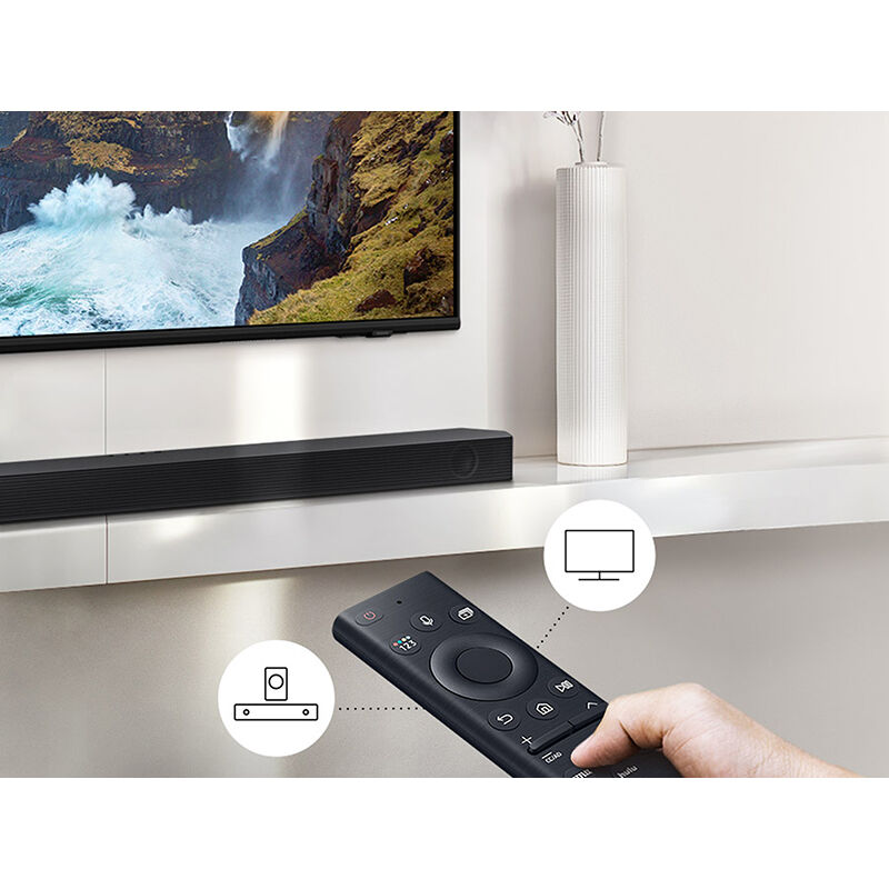 Samsung Channel Sound Bar with Dolby Atmos, Bluetooth, and Built-In Voice - Black | P.C. Richard Son