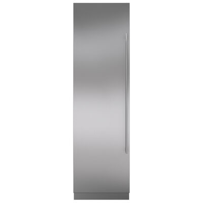 Sub-Zero 24 in. Left Hinge Door Panel with Tubular Handle & 4 in. Toe Kick for Refrigerators - Stainless Steel | 7023711