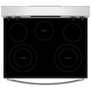Whirlpool 30 in. 5.3 cu. ft. Freestanding Electric Range with 5 Radiant Burners - Stainless Steel, Stainless Steel, hires