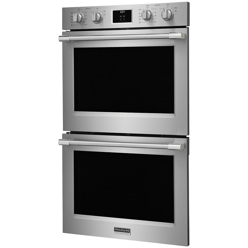 Frigidaire Professional 30 in. 10.6 cu. ft. Electric Double Wall Oven with True European Convection & Self Clean - Stainless Steel, , hires