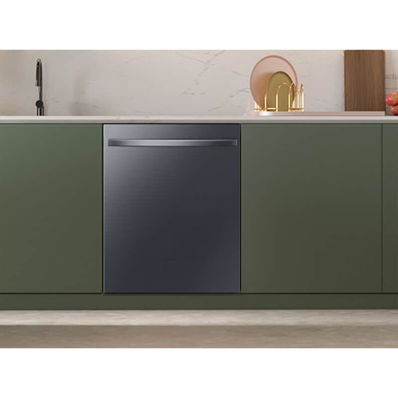Samsung 24 in. Top Control Smart Dishwasher with 46 dBa Sound Level & 3rd-Rack - Matte Black Steel, , hires