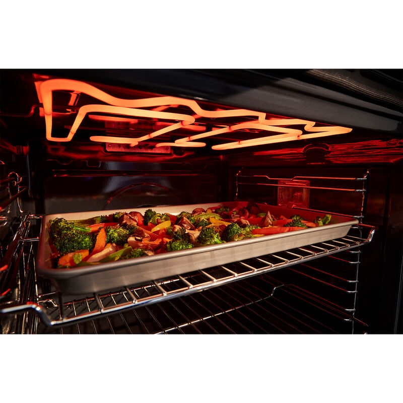 Whirlpool 24 in. 2.9 cu. ft. Smart Electric Single Wall Oven with True European Convection - Fingerprint Resistant Stainless, , hires