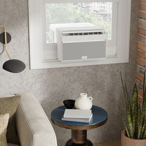 Midea QB Series 10,000 BTU 115V U-Shaped Smart Energy Star Window Air Conditioner with Inverter, 3 Fan Speeds, Sleep Mode & Remote Control - White, , hires