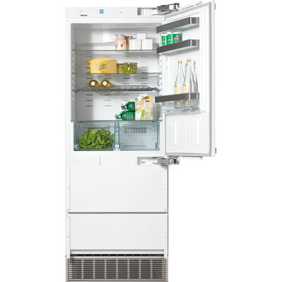 Miele 23 in. 8.2 cu. ft. Built-In Counter Depth Bottom Freezer Refrigerator - Custom Panel Ready | KFN9855IDER
