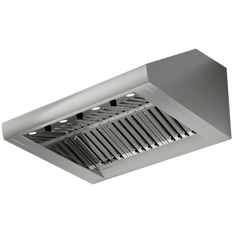 XO 42 in. Ducted Canopy Pro Style Range Hood with 1200 CFM, 2 Fan Speeds & 4 LED Lights - Stainless Steel, , hires