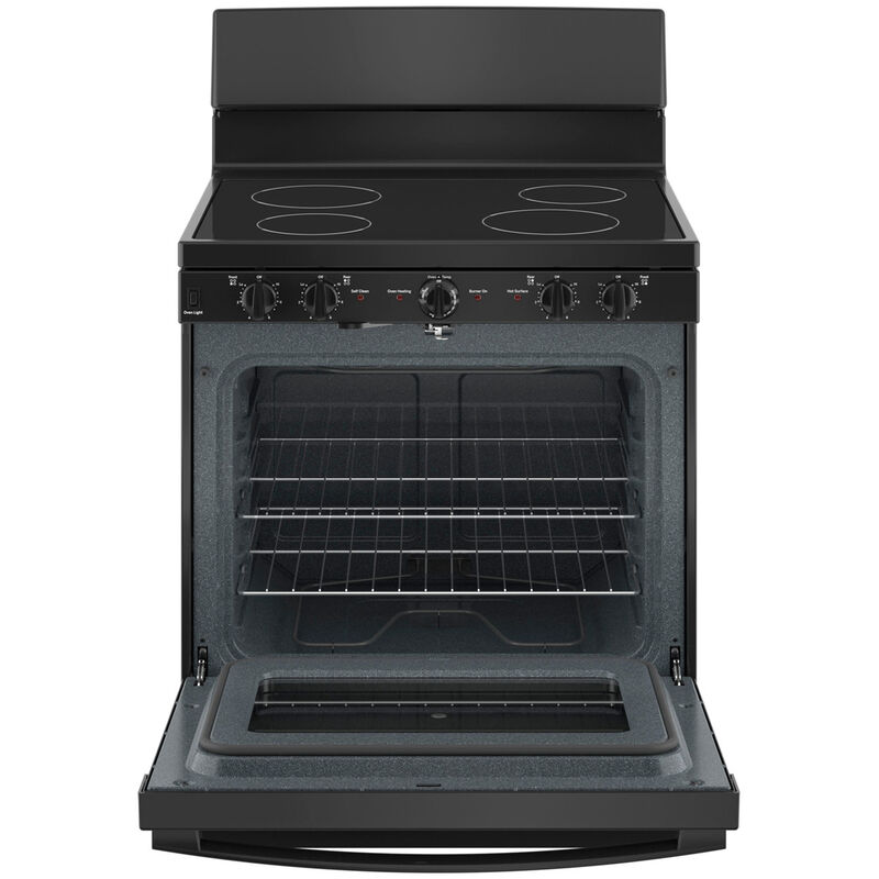 GE 30 in. 5 cu. ft. Electric Range with Smoothtop Burners - Black, , hires