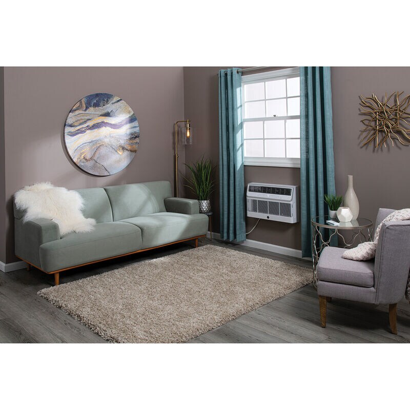 GE 12,000 BTU 115V Smart Energy Star Through-the-Wall Air Conditioner with 3 Fan Speeds, Sleep Mode & Remote Control - White, , hires