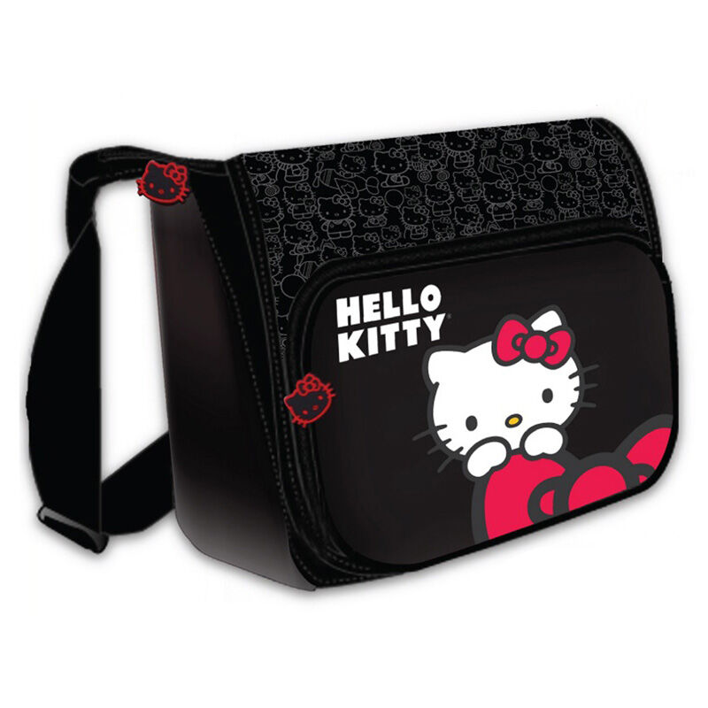 Hello Kitty 15.4 Horizontal Messenger Style Laptop Case - Black