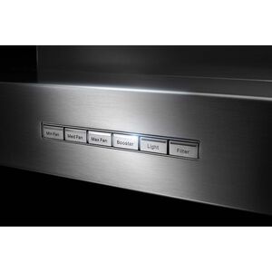 JennAir 36 in. Convertible Chimney Style Range Hood with 585 CFM, 3 Fan Speeds & 1 LED Light - Stainless Steel, , hires