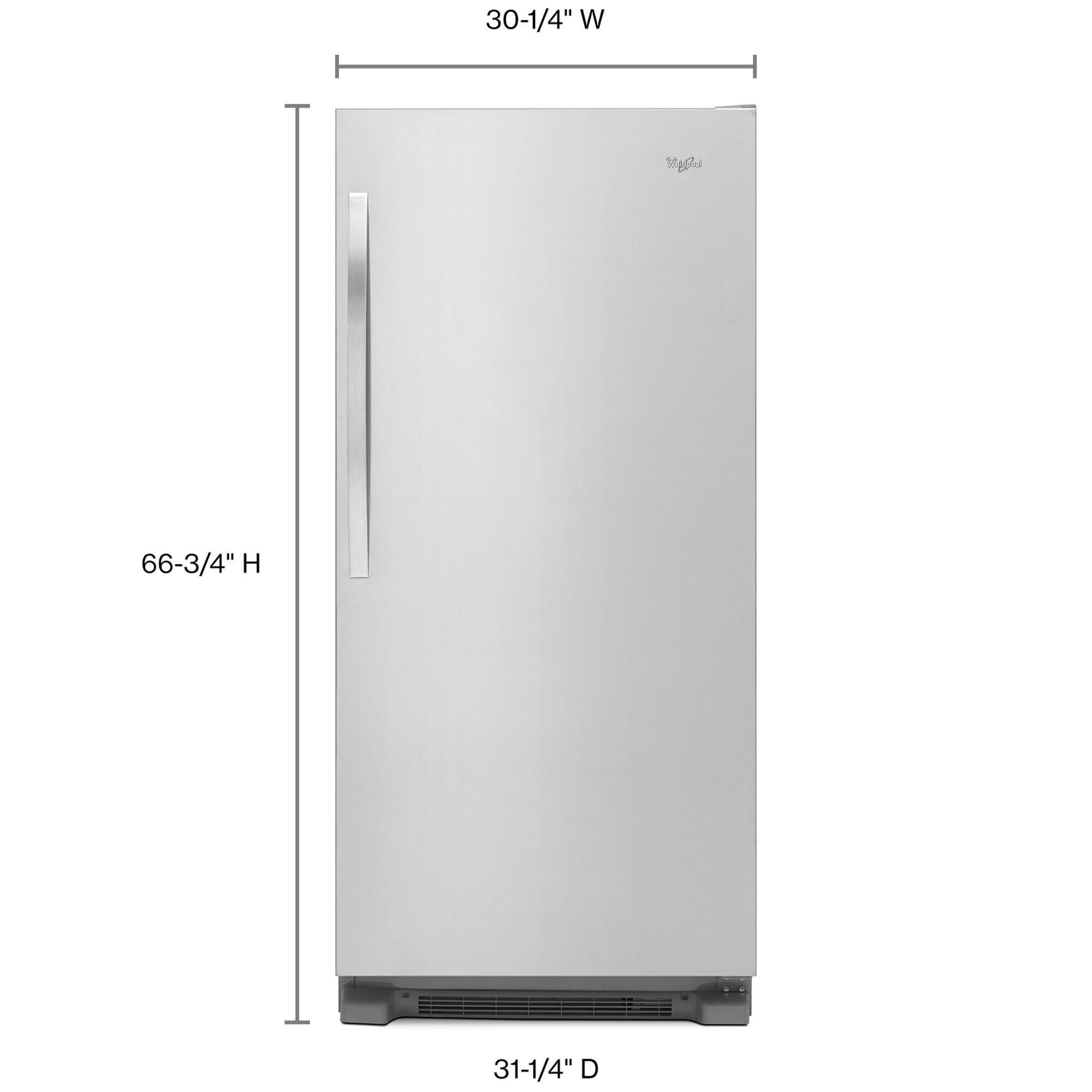 Freezerless refrigerator 20 cubic outlet feet