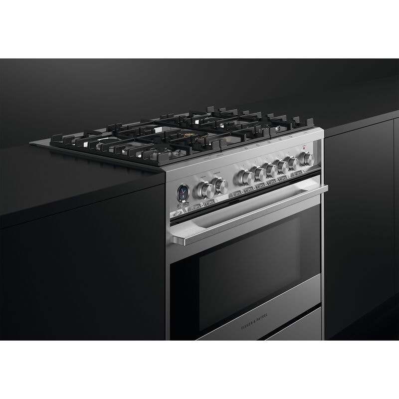 Fisher & Paykel Series 9 36 in. 4.9 cu. ft. True European Convection Dual Fuel Range with 5 Sealed Burners - Stainless Steel, , hires