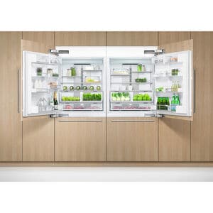 Fisher & Paykel Series 7 Integrated 36 in. Built-In 16.8 cu. ft. Smart Counter Depth Bottom Freezer Refrigerator with Ice Maker Right Hinged - Custom Panel Ready, , hires