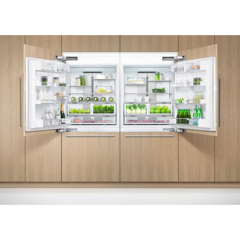 Fisher & Paykel Series 7 Integrated 36 in. Built-In 16.8 cu. ft. Smart Counter Depth Bottom Freezer Refrigerator with Ice Maker Right Hinged - Custom Panel Ready, , hires