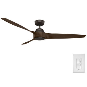 Hunter 60 in. Mosley Energy Star Damp Rated Ceiling Fan and Wall Control - Premier Bronze, , hires