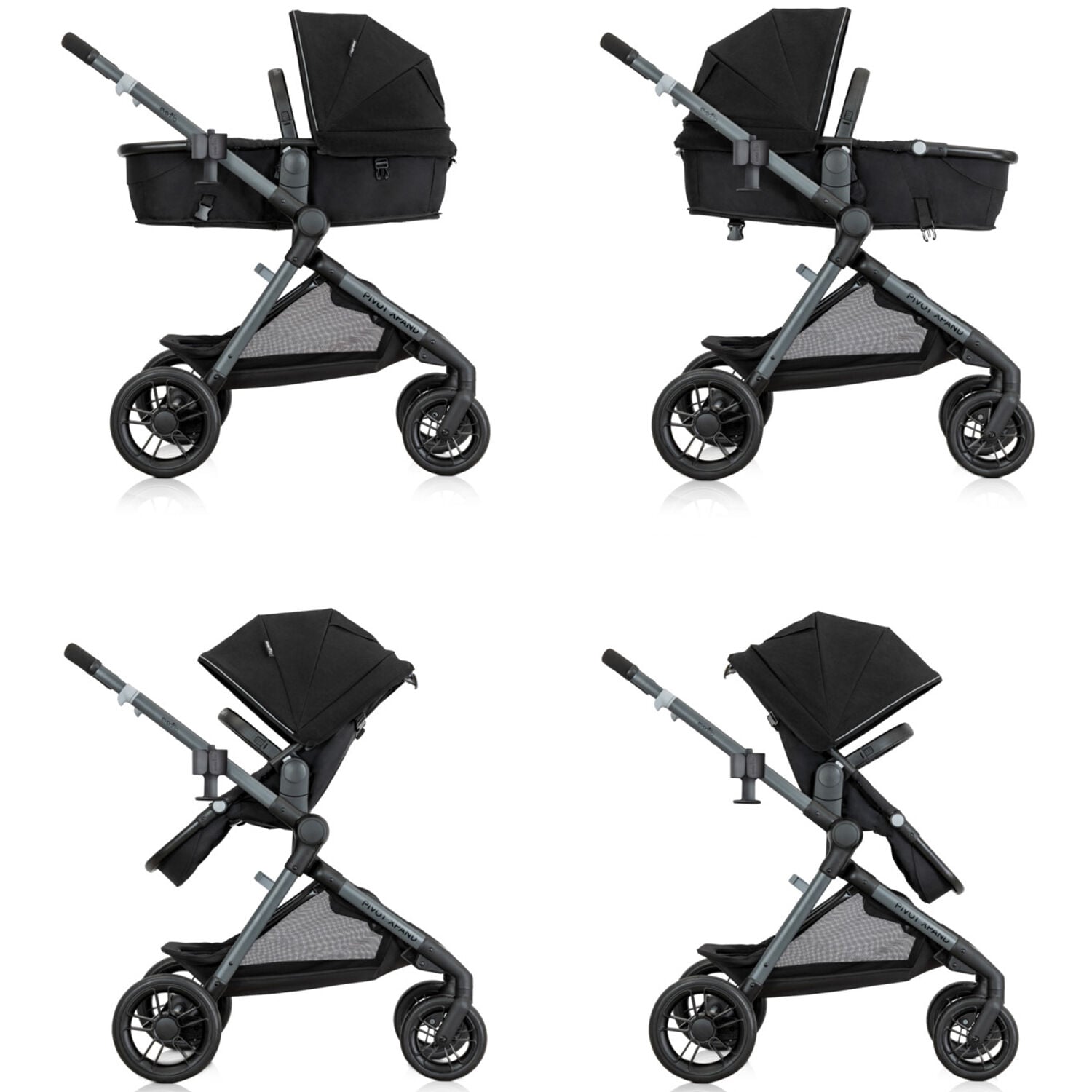 Evenflo Pivot Xpand Modular Stroller Ayrshire Black P.C. Richard Son