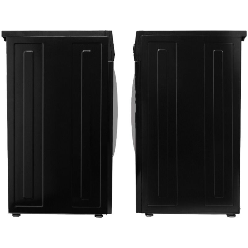 Equator Compact 24 in. 1.57 cu. ft. Stackable Front Load Washer with Pet & Sanitize Cycle - Black, , hires