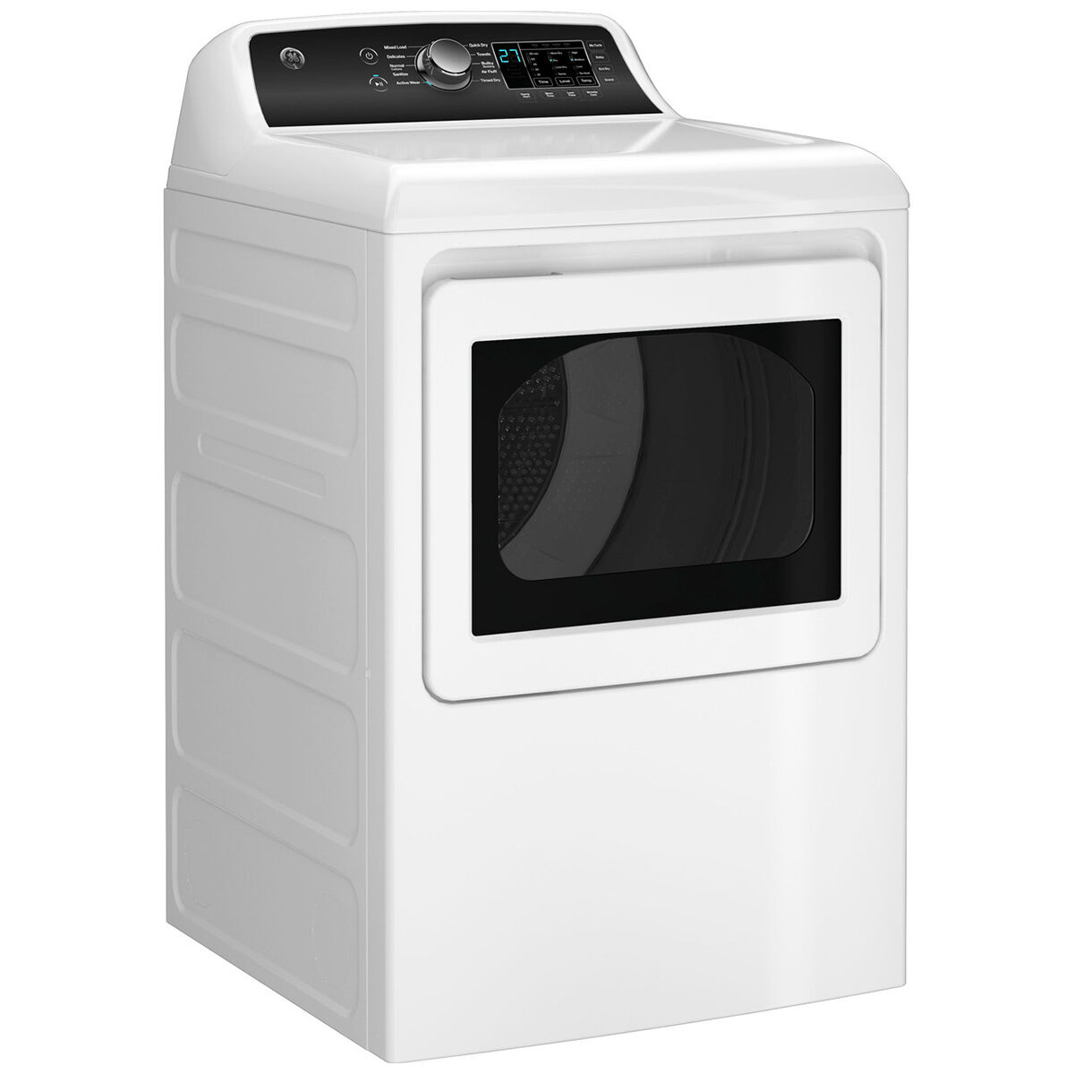 GE 27 in. 7.4 cu. ft. Electric Dryer with Sanitize Cycle & Sensor