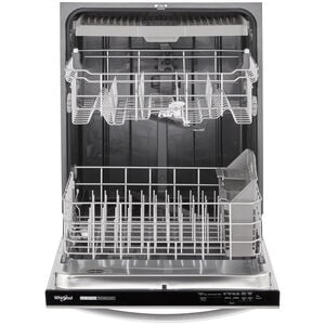 Whirlpool 24 in. Top Control Dishwasher with 51 dBa Sound Level & 3rd-Rack - Fingerprint Resistant Stainless, , hires