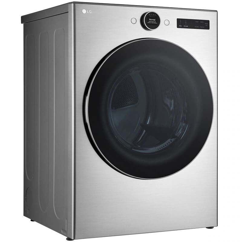 LG 27 in. 7.4 cu. ft. Smart Stackable Electric Dryer with AI Sensor Dry, Turbo Steam, Sanitize & Steam Cycle - Graphite Steel, Graphite Steel, hires