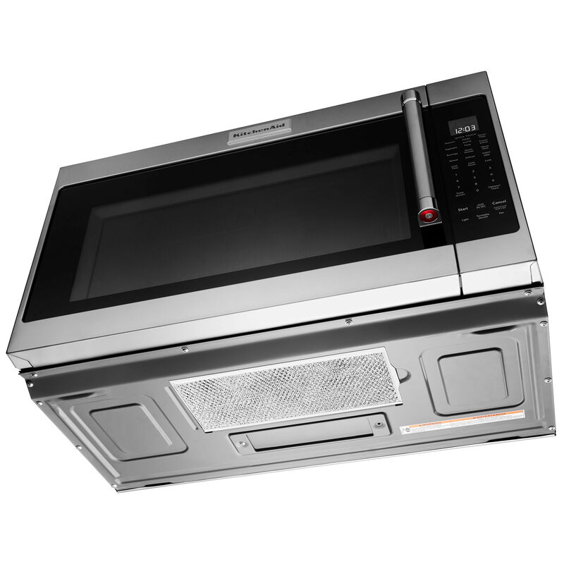 KitchenAid 30" 2 Cu. Ft. Over-the-Range Microwave with 10 Power Levels, 400 CFM & Sensor Cooking Controls - Stainless Steel, Stainless Steel, hires