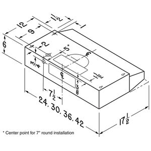 Broan F40000 Series 30 in. Convertible Standard Style Range Hood with 230 CFM, 2 Fan Speeds & 1 LED Light - Black, , hires