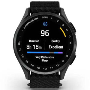 Approach S50 GPS Golf Watch, Slate with Black Nylon Band, , hires