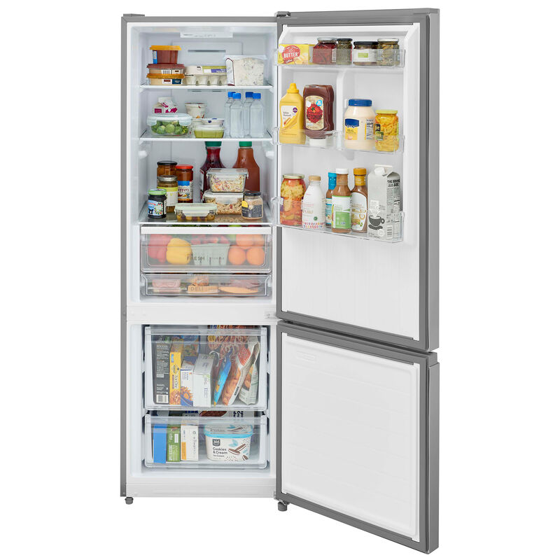 Frigidaire 24 in. 11.5 cu. ft. Garage-Ready Bottom Freezer Refrigerator - Fingerprint Resistant Stainless Steel Look, , hires