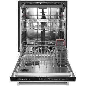 KitchenAid 24 in. Built-In Dishwasher with Top Control, 39 dBA Sound Level, 13 Place Settings, 5 Wash Cycles & Sanitize Cycle - Stainless Steel with PrintShield Finish, Stainless Steel with PrintShield Finish, hires