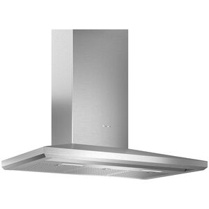 Thermador Masterpiece Series 36 in. Smart Pyramid Chimney Style Range Hood with 4 Speed Settings, 600 CFM, Convertible Venting & 2 LED Lights - Stainless Steel, , hires