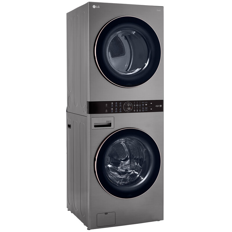 LG 27 in. WashTower with 4.5 cu. ft. Washer with 6 Wash Programs & 7.4 cu. ft. Gas Dryer with 6 Dryer Programs, Sensor Dry & Wrinkle Care - Graphite Steel, Graphite Steel, hires