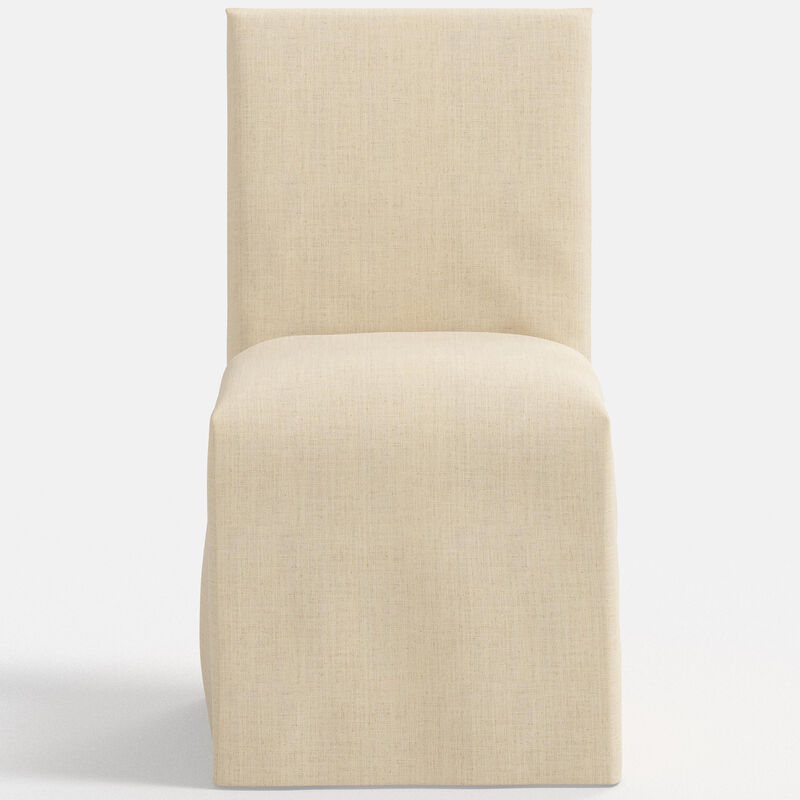 Skyline Furniture Linen Fabric Slipcover Dining Chair - Linen, , hires