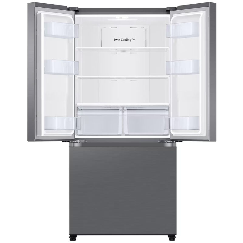 Samsung 33 in. 17.5 cu. ft. Smart Counter Depth French Door Refrigerator with Ice Maker - Stainless Steel Look, Stainless Steel Look, hires