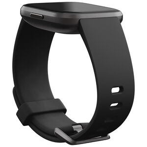 Fitbit FB523BKBK-US Aluminum Fitness Smartwatch - Black Versa 4