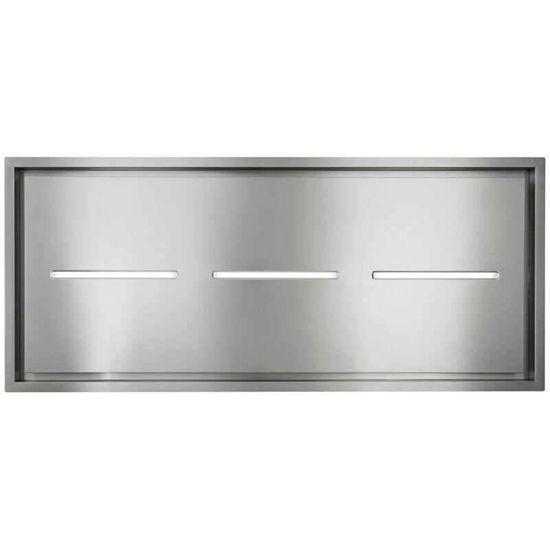 Best HBC1 SERIES 63 in. Ducted Ceiling Style Range Hood with 4 Fan Speeds & 3 LED Lights - Stainless Steel, , hires