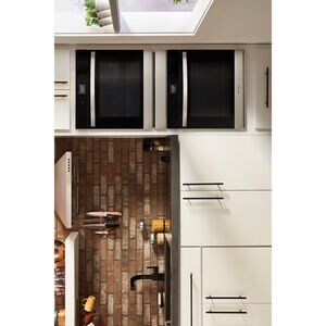 Whirlpool 24 in. 5.8 cu. ft. Smart Front Control Electric Double Wall Oven with True European Convection - Fingerprint Resistant Stainless, Fingerprint Resistant Stainless, hires