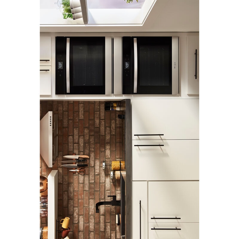 Whirlpool 24 in. 5.8 cu. ft. Smart Front Control Electric Double Wall Oven with True European Convection - Fingerprint Resistant Stainless, Fingerprint Resistant Stainless, hires