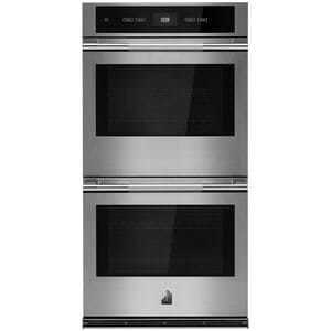 JennAir Rise 27 in. 8.6 cu. ft. Front Control Electric Double Wall Oven with Standard Convection - Stainless Steel, , hires
