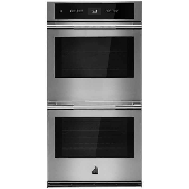 JennAir Rise 27 in. 8.6 cu. ft. Front Control Electric Double Wall Oven with Standard Convection - Stainless Steel, , hires