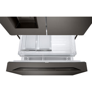 LG 36 in. 25.5 cu. ft. Smart Counter Depth French Door Refrigerator with Ice & Water Dispenser - PrintProof Black Stainless Steel, PrintProof Black Stainless Steel, hires