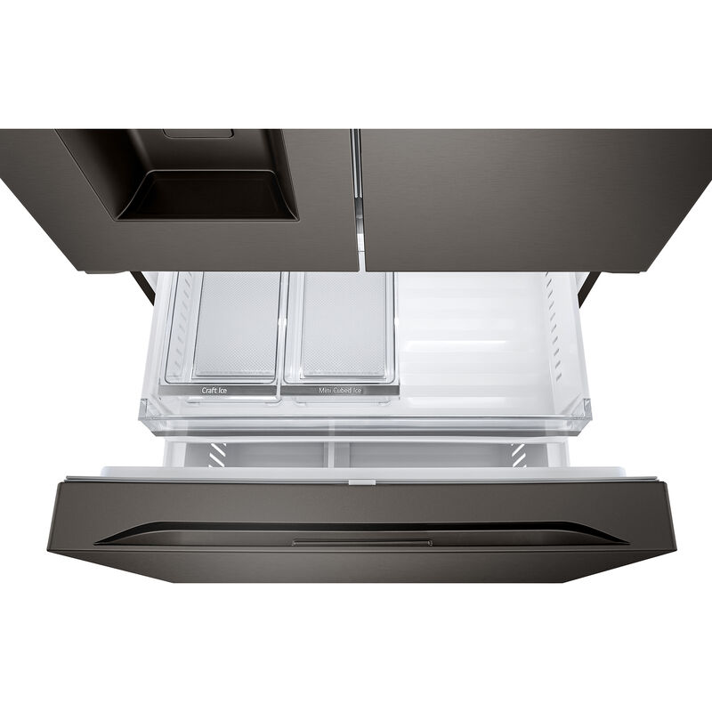 LG 36 in. 25.5 cu. ft. Smart Counter Depth French Door Refrigerator with Ice & Water Dispenser - PrintProof Black Stainless Steel, PrintProof Black Stainless Steel, hires