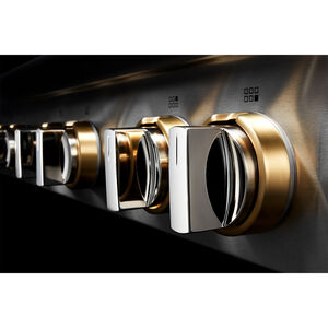 JennAir Rise 36" Slide-In Gas Cooktop with 4 Sealed Burners & Griddle - Stainless Steel, , hires