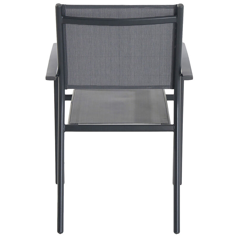 Hanover Naples 11-Piece Dining Set With Sling Back Chairs - Gray, , hires