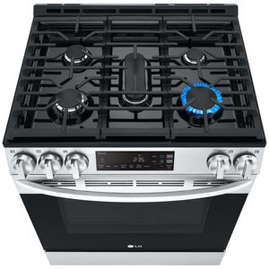 LG 30 in. 5.8 cu. ft. Smart Slide-In Gas Range with 5 Sealed Burners - PrintProof Stainless Steel, , hires