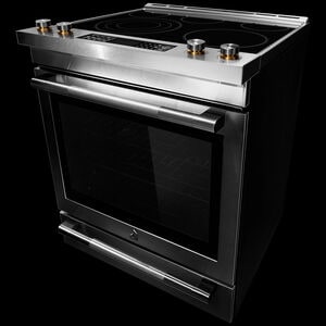 JennAir 30 in. 6.8 cu. ft. Air Fry True European Convection Slide-In Electric Range with Radiant Burners - Stainless Steel, , hires