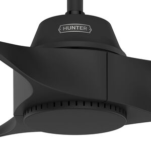 Hunter 60 in. Mosley Energy Star Damp Rated Ceiling Fan and Wall Control - Matte Black, , hires